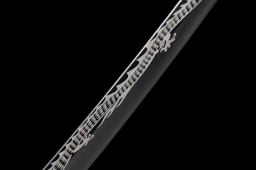 "dragon rising from the clouds katana" (non sharpened)