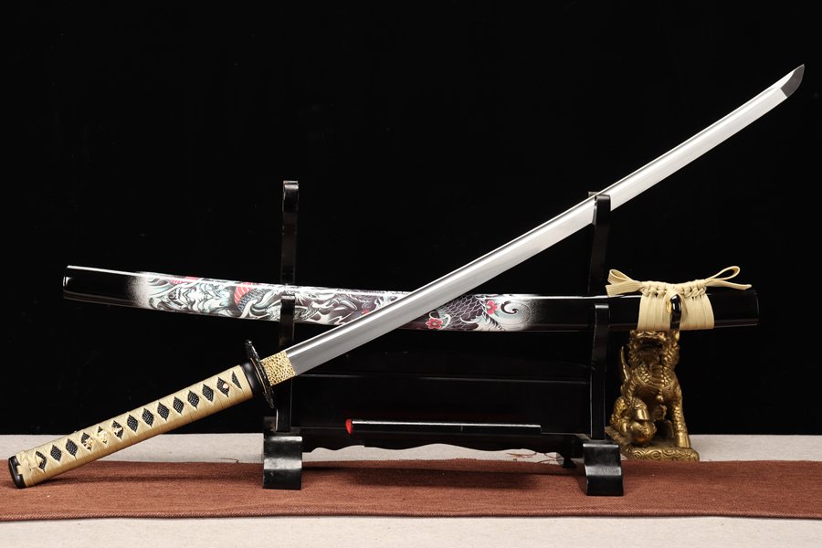 "wind & cloud dragon" katana (non sharpened)