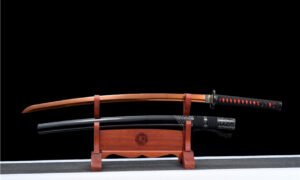 "five wheels: fire release" katana (non sharpened)