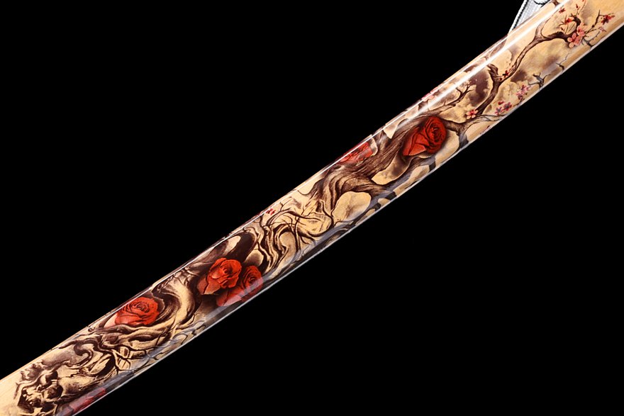 "netherworld blooms" katana (non sharpened)