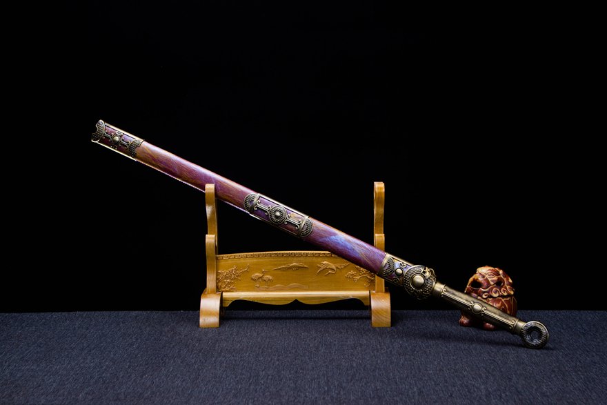 "Loulan Ancient Sword" (Non-Sharpened) Longquan sword handmade Damascus steel battle ready