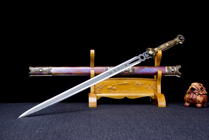 "Loulan Ancient Sword" (Non-Sharpened) Collectible Longquan sword full tang katana