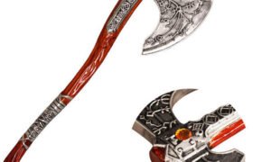 God of War Leviathan Axe, 1:1 Full Size Metal Replica, Kratos Ice Axe, Unsharpened Collectible