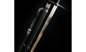 The Witcher 3 Wild Hunt Geralt Steel Sword, White Wolf 1:1 Full Size Replica, Stainless Steel Blade with Sheath, Cosplay Prop for Collection