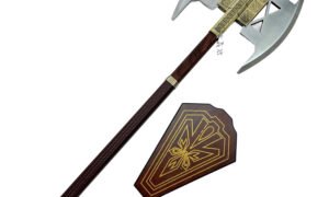 Lord of the Rings Gimli Dwarf Battle Axe 1:1 Full Size Stainless Steel Replica Cosplay Collectible