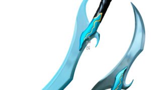 Solo Leveling Baruka's Dagger, 1:1 Full-Size Metal Replica, Wind Element SR Weapon, Cosplay & Collectible Dagger