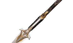 Assassin's Creed Odyssey Broken Spear of Leonidas, 1:1 Full Size Metal Replica, Spartan King's Spear of Eden, Unsharpened Collectible