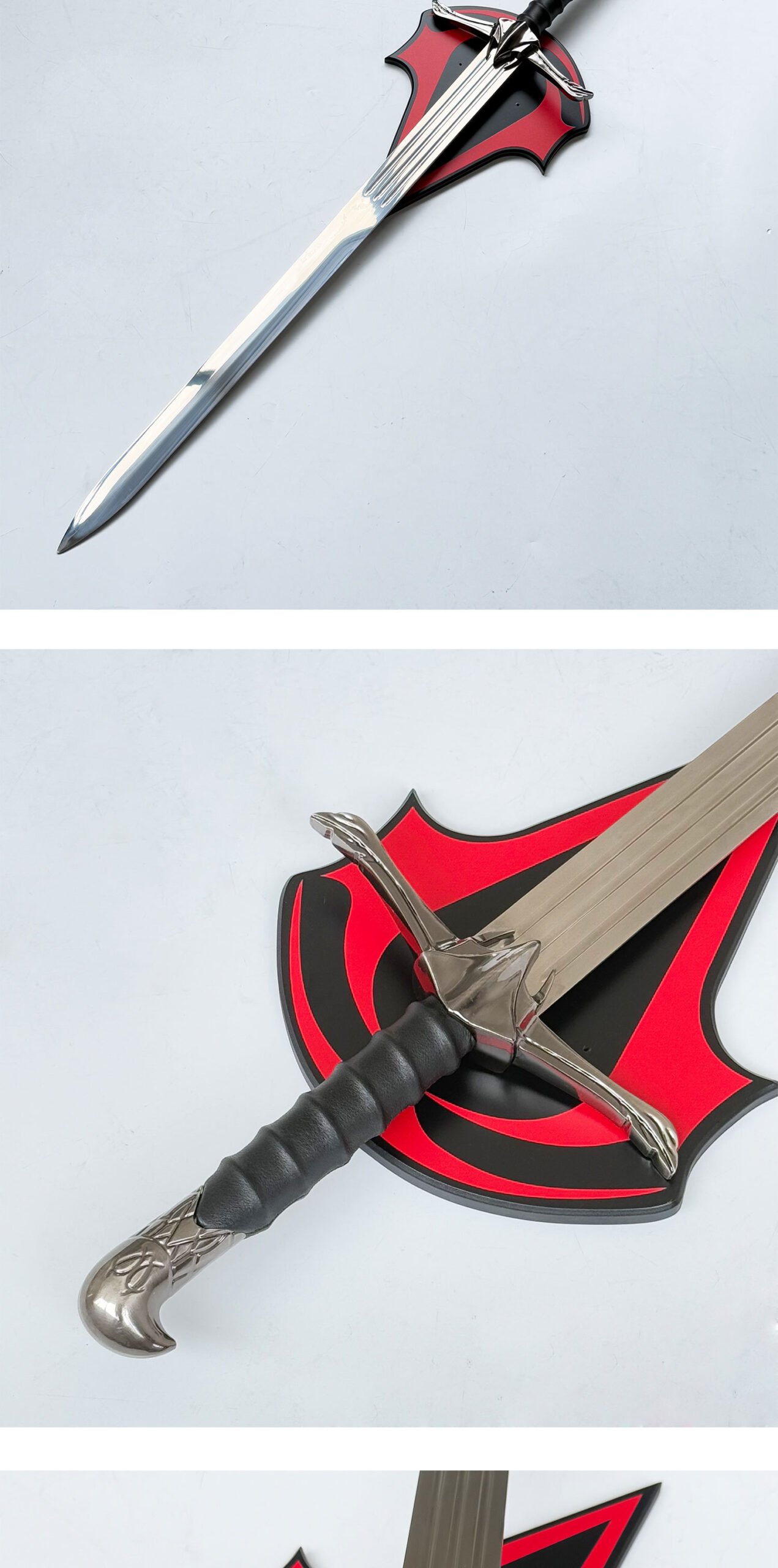 assassin's creed altair's sword, 1:1 full size metal replica, eagle wing guard, unsharpened collectible game sword