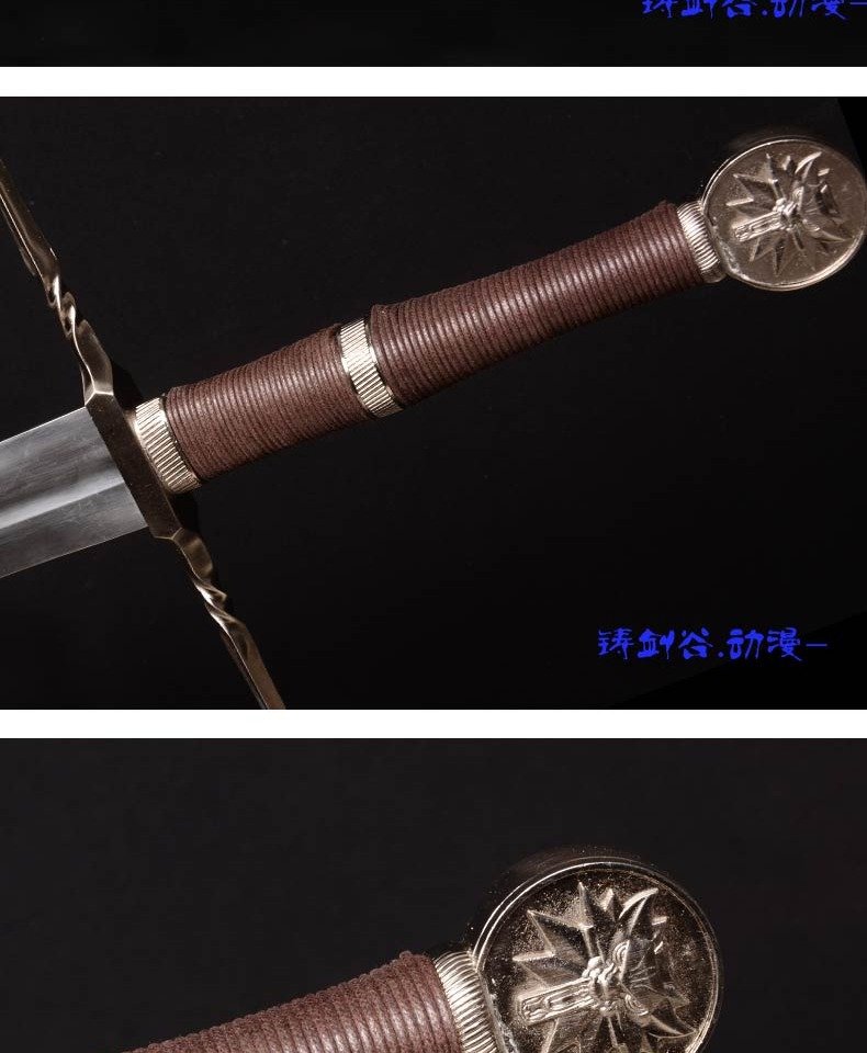 The Witcher 3 Wild Hunt Geralt Sword, Wolven Steel Sword, Silver Sword, Sword of Destiny, White Wolf Blade, Cosplay Prop, 1:1 Replica