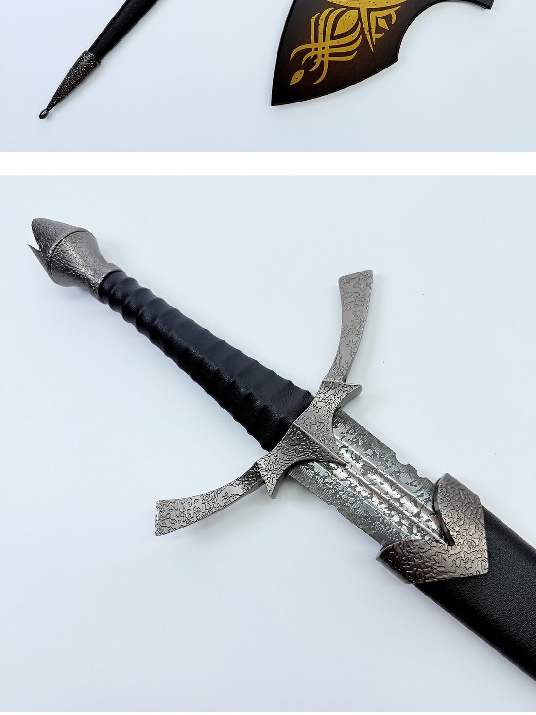 morgul blade 1:1 replica, lotr witch king nazgul sword stainless steel collectible weapon