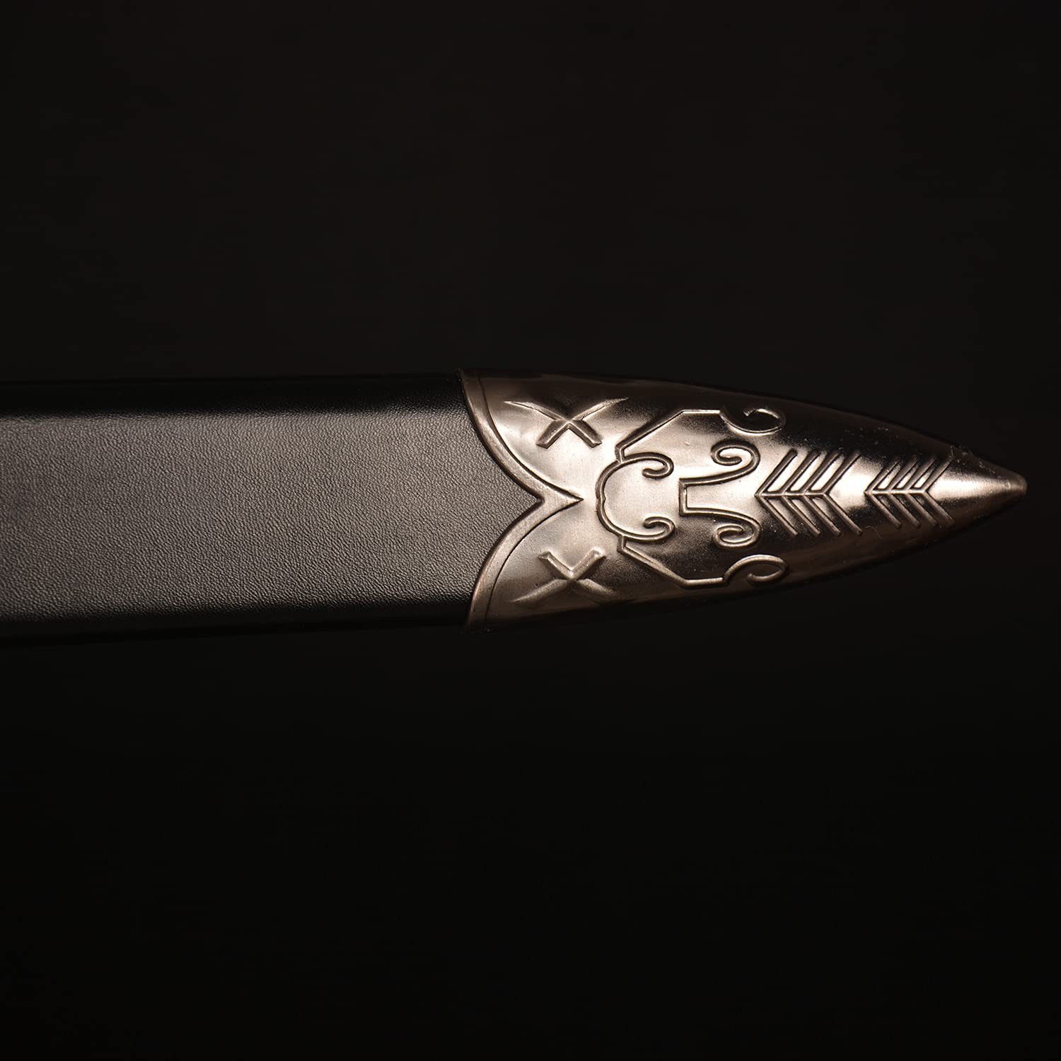 the witcher 3 wild hunt geralt of rivia steel sword, white wolf western style sword, 1:1 full size replica, unsharpened blade with sheath for cosplay collection