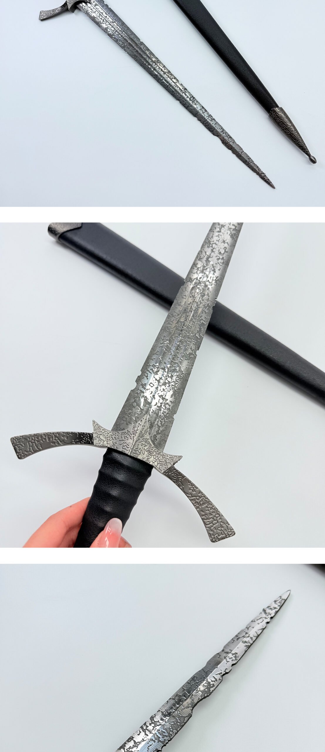 morgul blade 1:1 replica, lotr witch king nazgul sword stainless steel collectible weapon