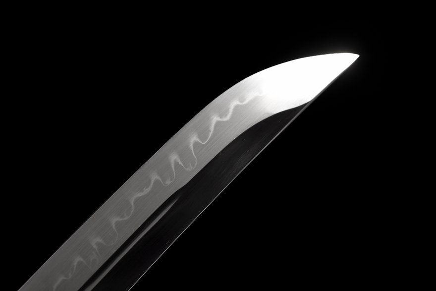 "blue flame" 12 inch t10 hamon wakizashi (non sharpened)