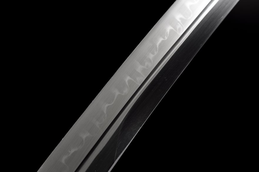 "blue flame" 12 inch t10 hamon wakizashi (non sharpened)