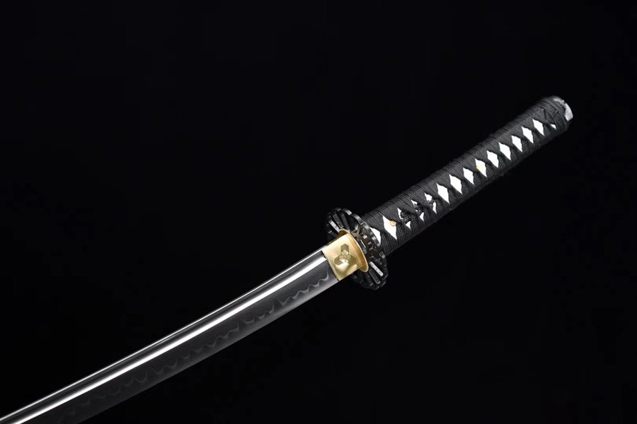 "green vine sky" t10 clay tempered katana (non sharpened)