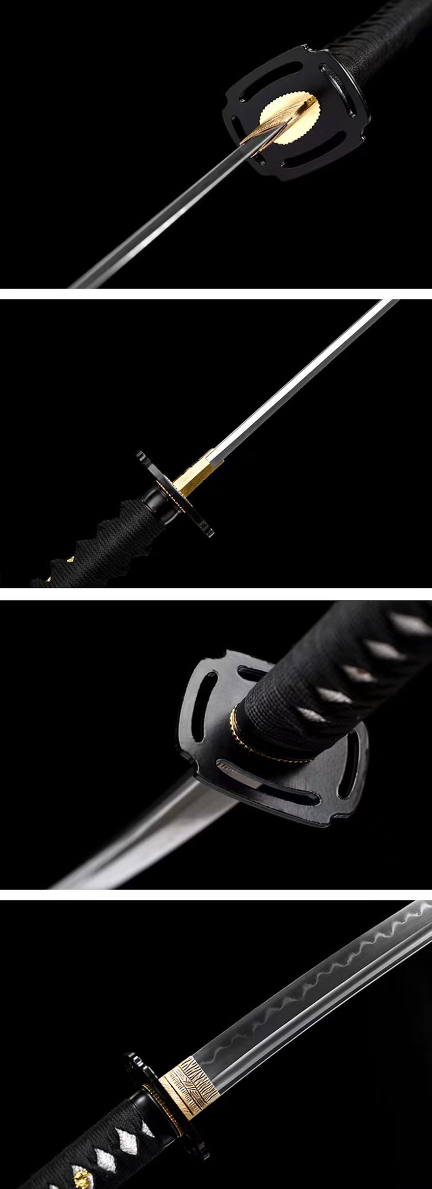 "ghost weep" t10 clay tempered katana (non sharpened)