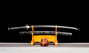 Home "thousand bird still water" katana (non sharpened)