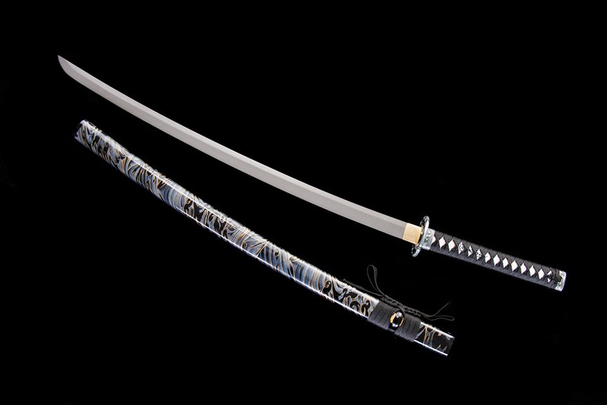 "thousand bird still water" katana (non sharpened)