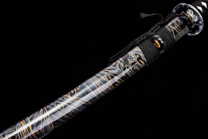 "thousand bird still water" katana (non sharpened)