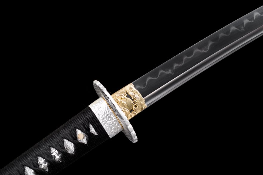 "black hawk" t8 clay tempered katana (non sharpened)