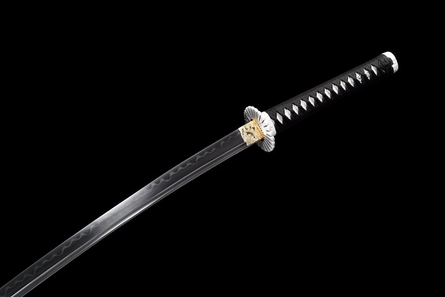 "black hawk" t8 clay tempered katana (non sharpened)