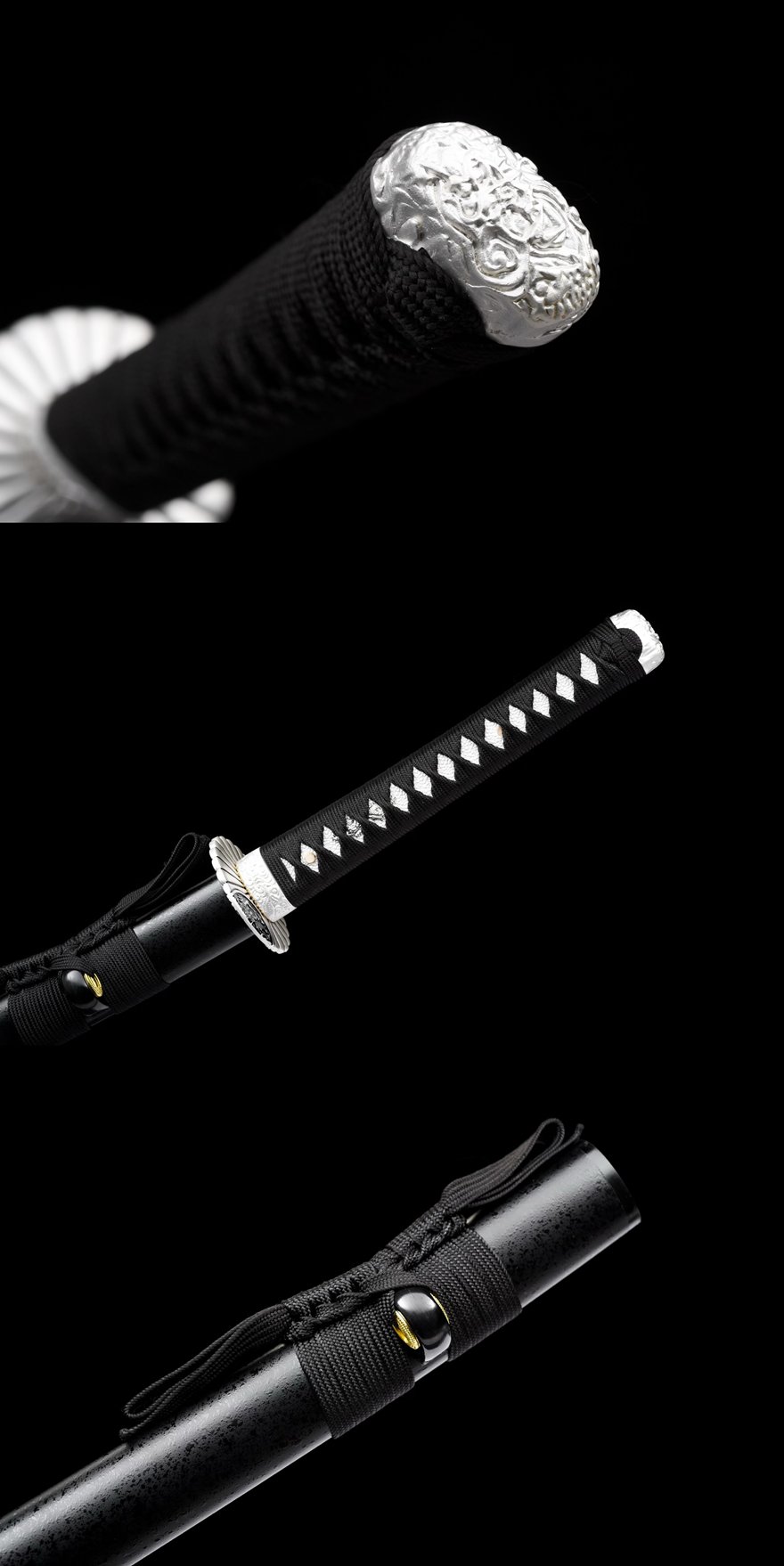 "black hawk" t8 clay tempered katana (non sharpened)