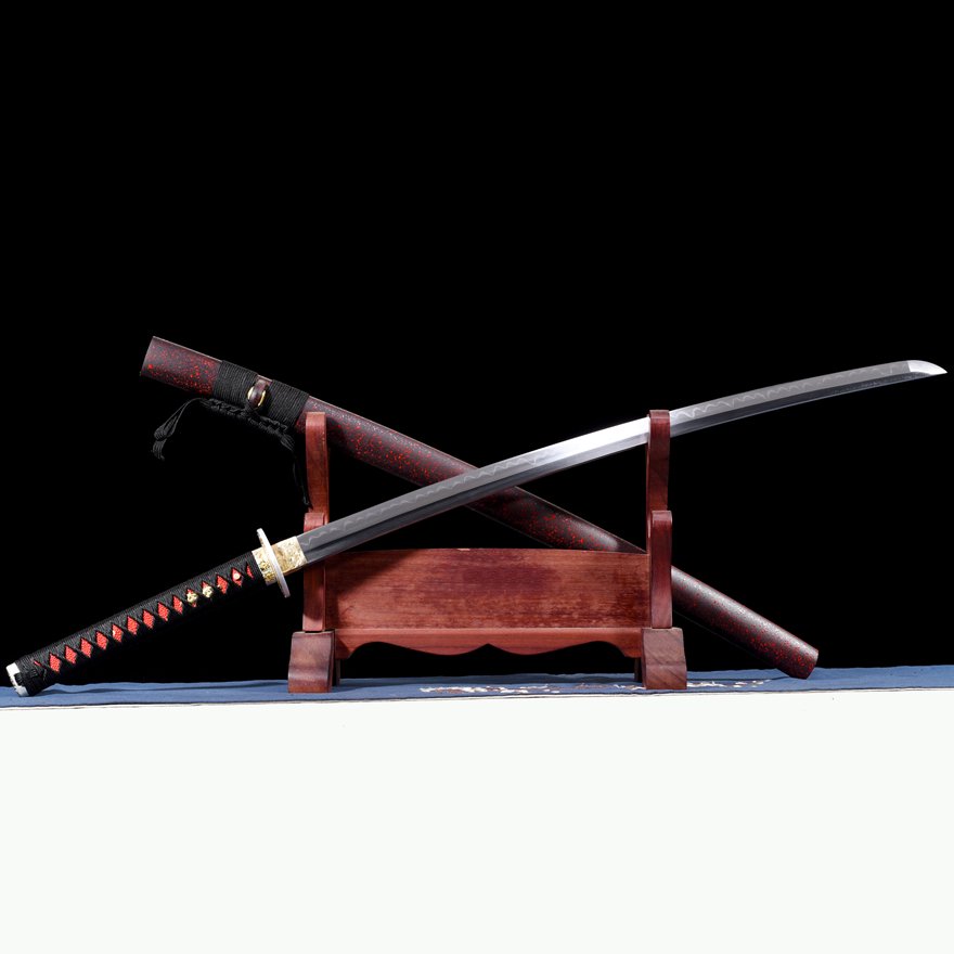 "red meteor" t8 clay tempered katana (non sharpened)