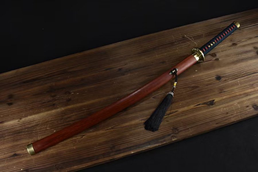 "green wutong" t10 clay tempered katana (non sharpened)