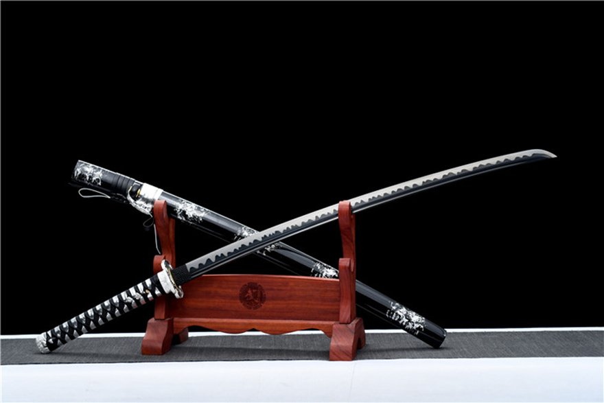 "cold frost" t10 clay tempered katana (non sharpened)