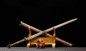 "dragon cavalry" high performance manganese steel han sword (non sharpened)