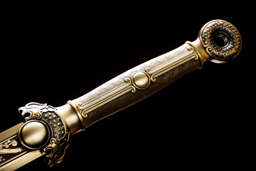 "dragon cavalry" high performance manganese steel han sword (non sharpened)