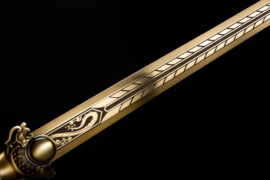 "dragon cavalry" high performance manganese steel han sword (non sharpened)
