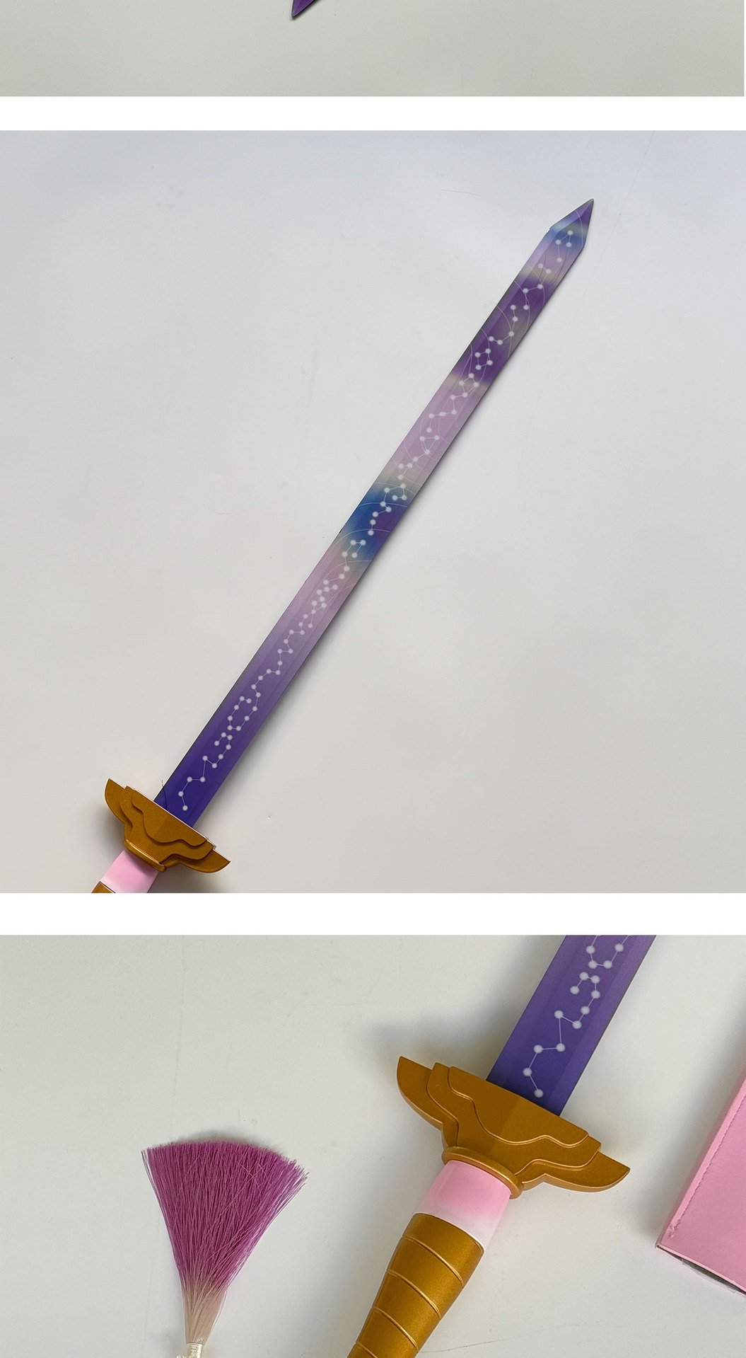 kpop demon hunters rumi’s saingeom (four tigers sword) replica, 1:1 full size for cosplay & collection