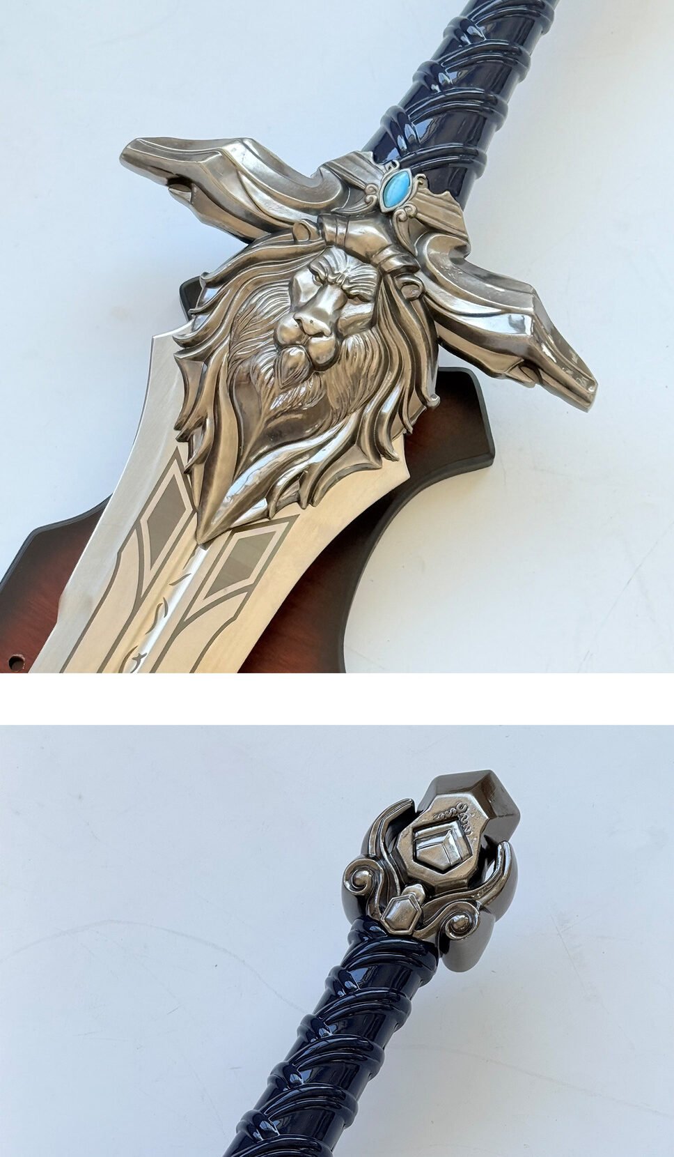 world of warcraft king llane’s royal guard sword, 1:1 full size stormwind lion greatsword for collection & cosplay